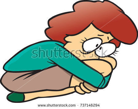 Cartoon Woman Curled Up In The Fetal Position - Fetal Position, Transparent background PNG HD thumbnail