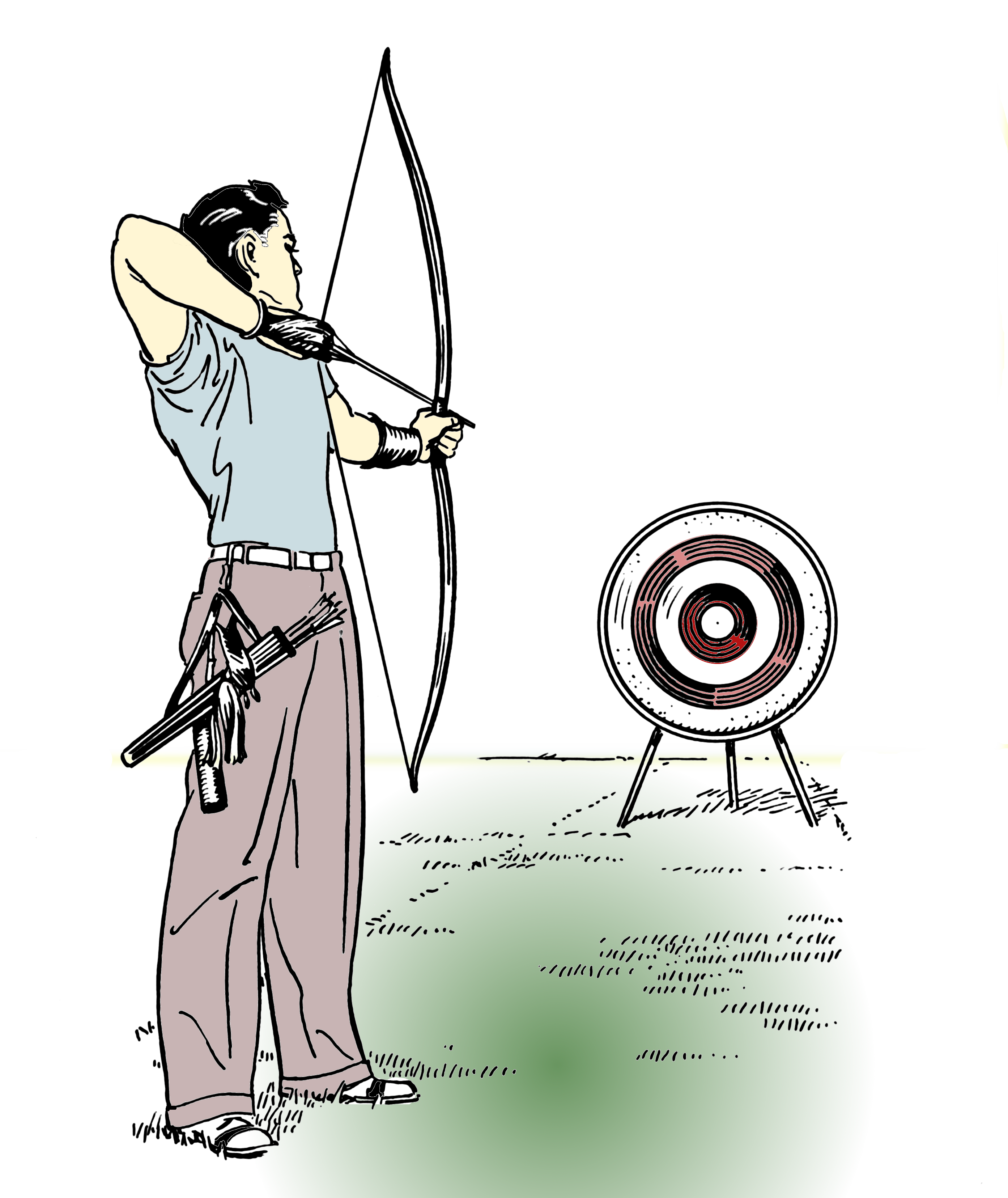 File:archery (Psf) Colored.png - Archery, Transparent background PNG HD thumbnail