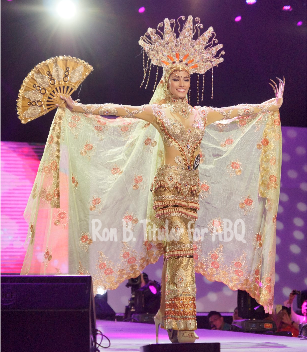 Contestant 29 Nancy Lee Leonard In National Costume  - Filipino Costume, Transparent background PNG HD thumbnail