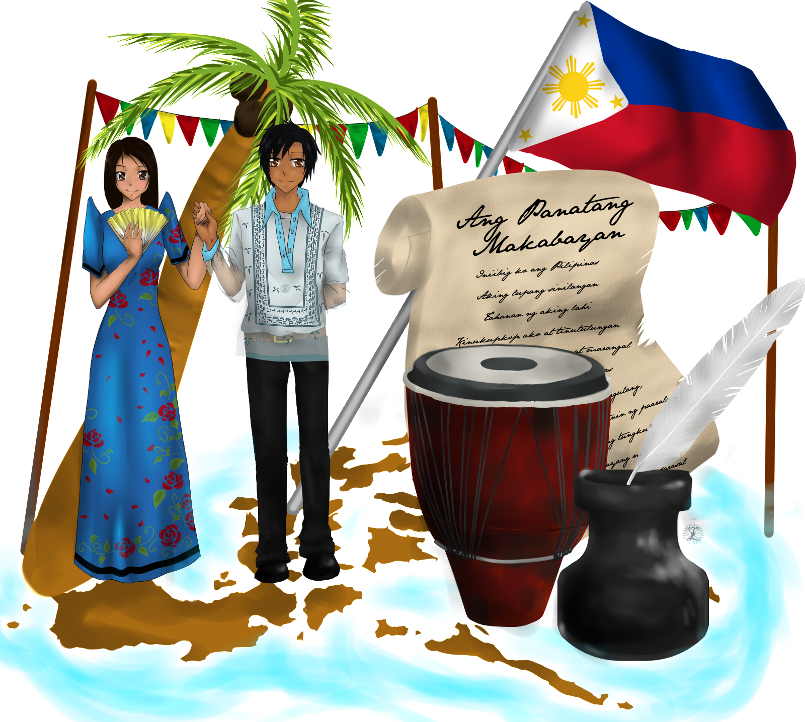 Philippine Culture By Azurerosepianist Philippine Culture By Azurerosepianist - Filipino Costume, Transparent background PNG HD thumbnail