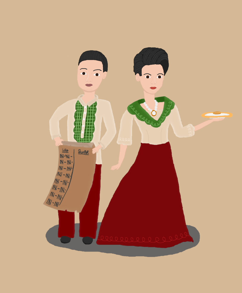 Rosalind And Robert Lutece: Filipino Version By Xcharmcandyx Hdpng.com  - Filipino Costume, Transparent background PNG HD thumbnail
