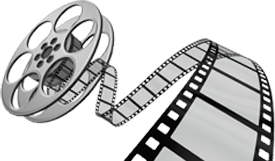 Vector movie film roll PNG, T