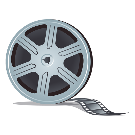 Vector movie film roll PNG, T