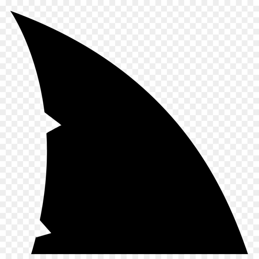 Shark Fin Soup Shark Finning Clip Art   Vector Shark - Fin Black And White, Transparent background PNG HD thumbnail