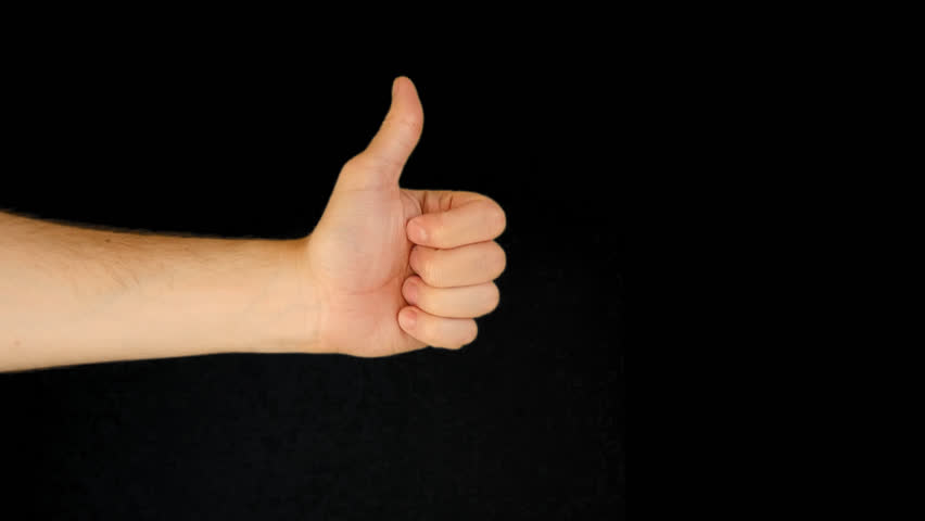 Hand Gestures   Finger Up And Finger Down. Quicktime Png  Alpha Channel. Green Screen. Stock Footage Video 9108890 | Shutterstock - Finger, Transparent background PNG HD thumbnail