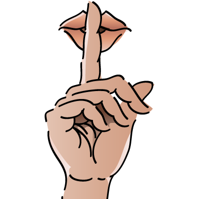 Finger On Lips Shhh Png - Pin Lips Clipart Shh #3, Transparent background PNG HD thumbnail