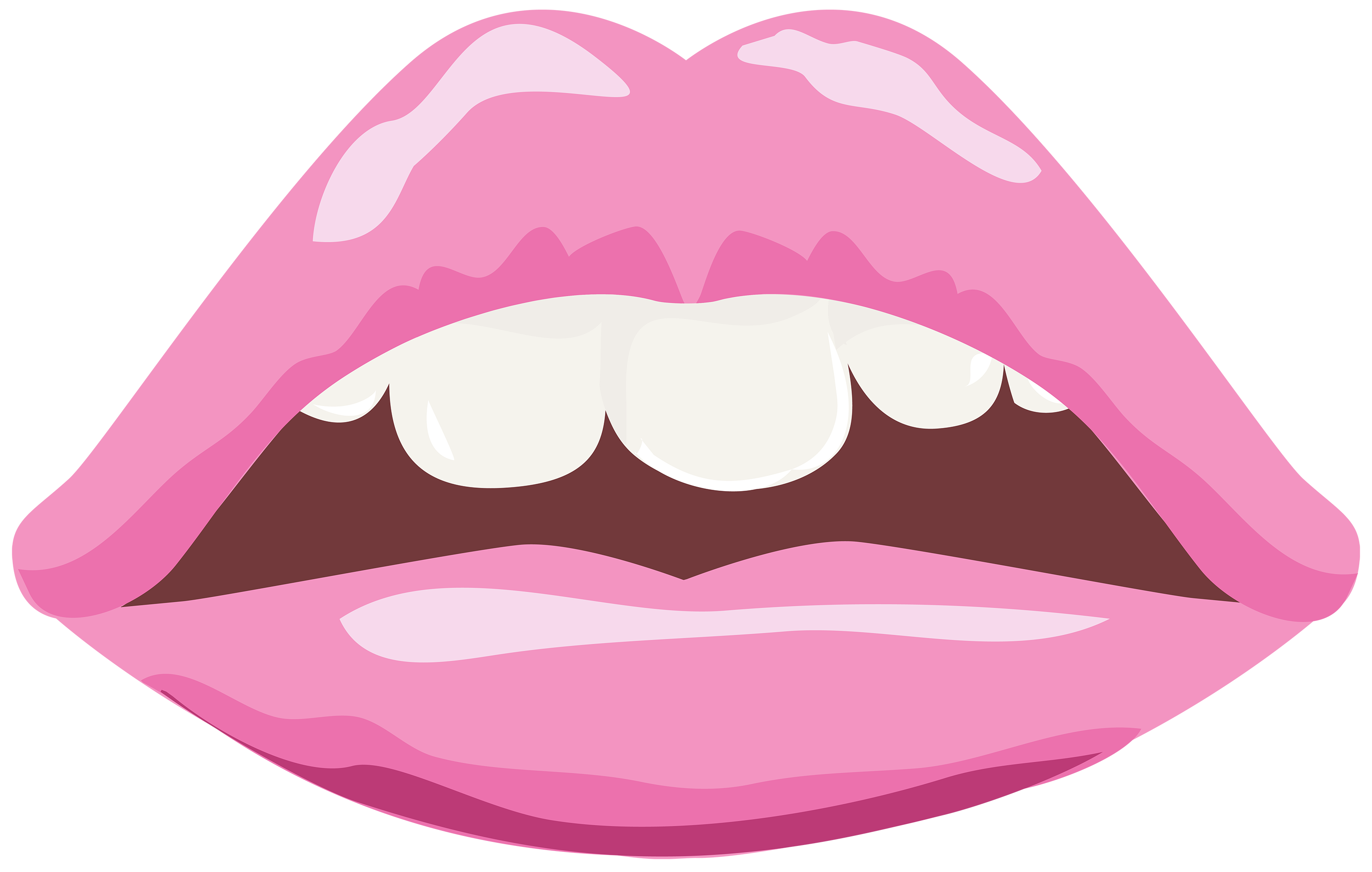 Pink Lips Clipart Free Download Clip Art Of Lips Clipart #2690 - Finger On Lips Shhh, Transparent background PNG HD thumbnail