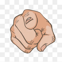 Cartoon Finger, Hand Painted Fingers, Point, Finger Illustration Png Image And Clipart - Finger Pointing At You, Transparent background PNG HD thumbnail