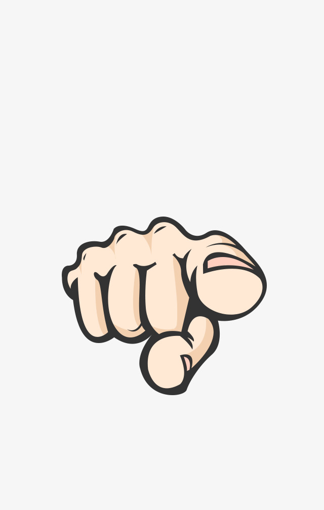Cartoon Index Finger Pointing Gesture, Finger, Index Finger, Direction Png Image And Clipart - Finger Pointing At You, Transparent background PNG HD thumbnail