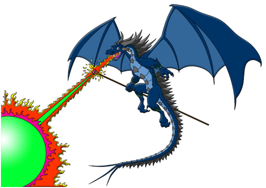Animated realistic Ice Dragon