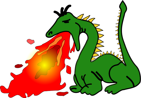 Fire Breathing Dragon | Clipart Library   Free Clipart Images - Fire Breathing Dragon, Transparent background PNG HD thumbnail