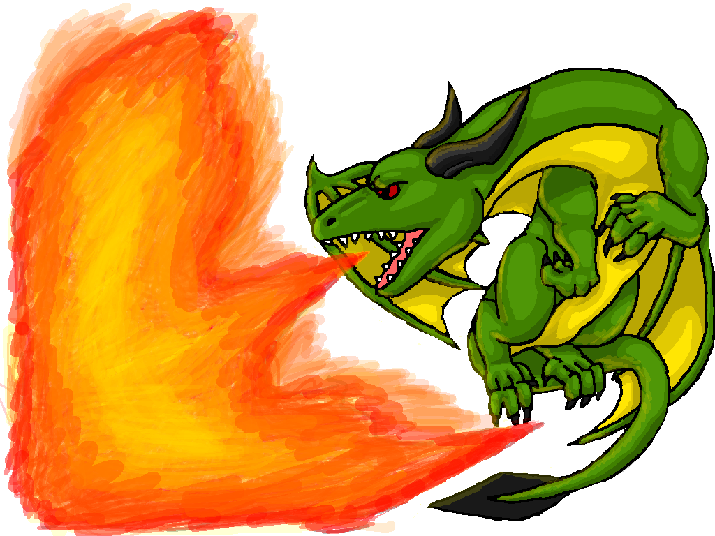 Image   Green Dragon Breathing Fire By Dragonfriendhaj D5Nchxs.png - Fire Breathing Dragon, Transparent background PNG HD thumbnail
