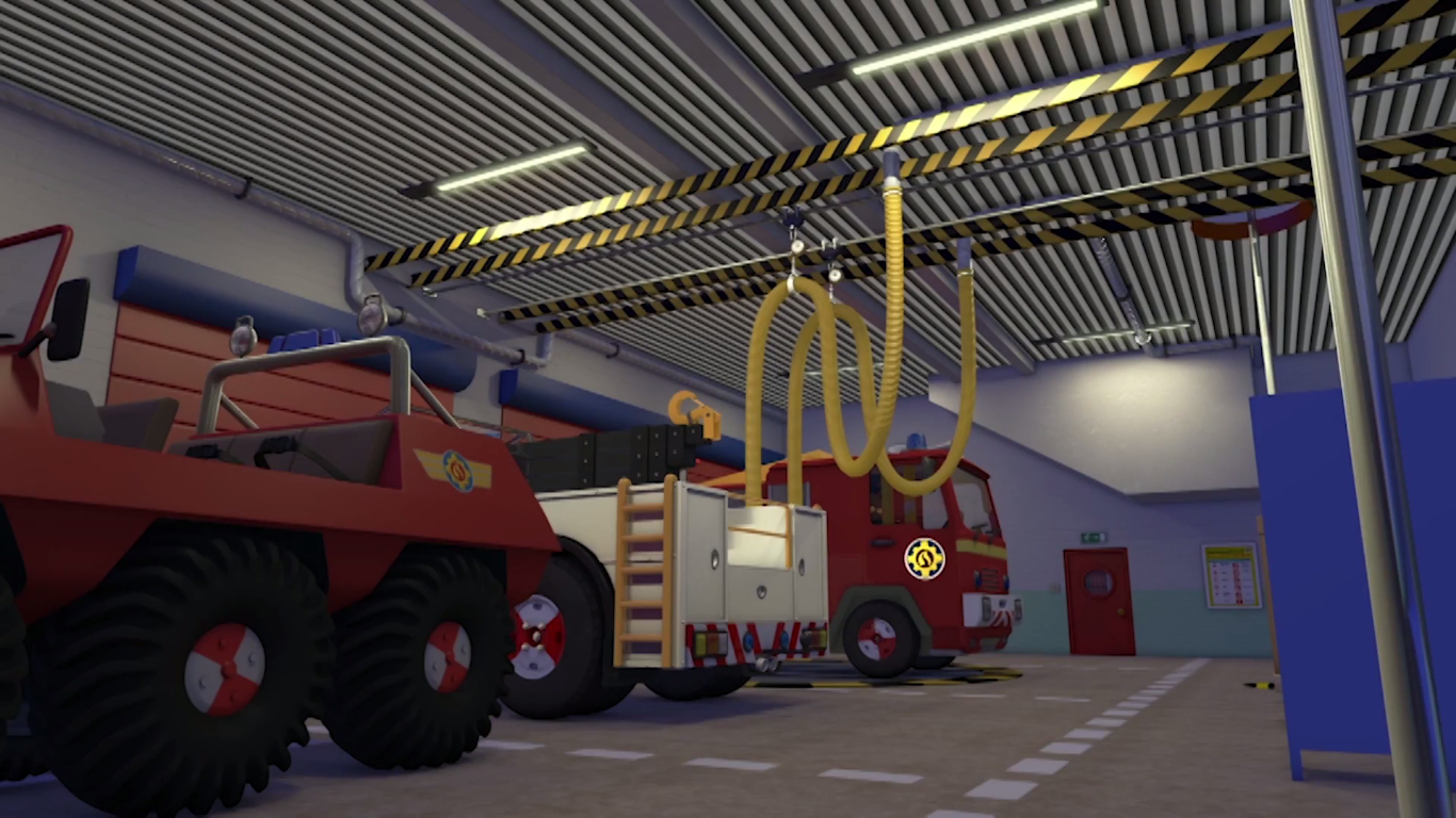 Fire Station Garage Overnight.png - Fire Station, Transparent background PNG HD thumbnail