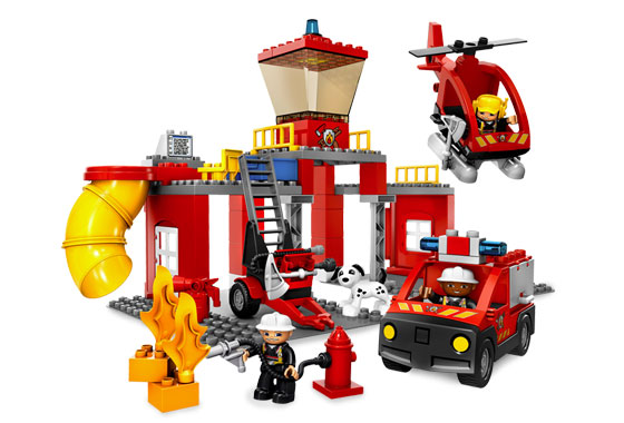 Lego Fire Station - Fire Station, Transparent background PNG HD thumbnail