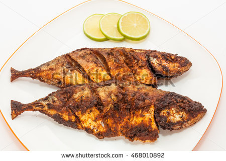Mackerel Fish Fry In A Plate. Prepared In Kerala Style With Hot And Spicy - Fish Fry, Transparent background PNG HD thumbnail