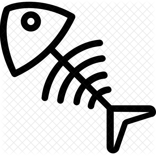 Fishbone Icon - Fishbone, Transparent background PNG HD thumbnail