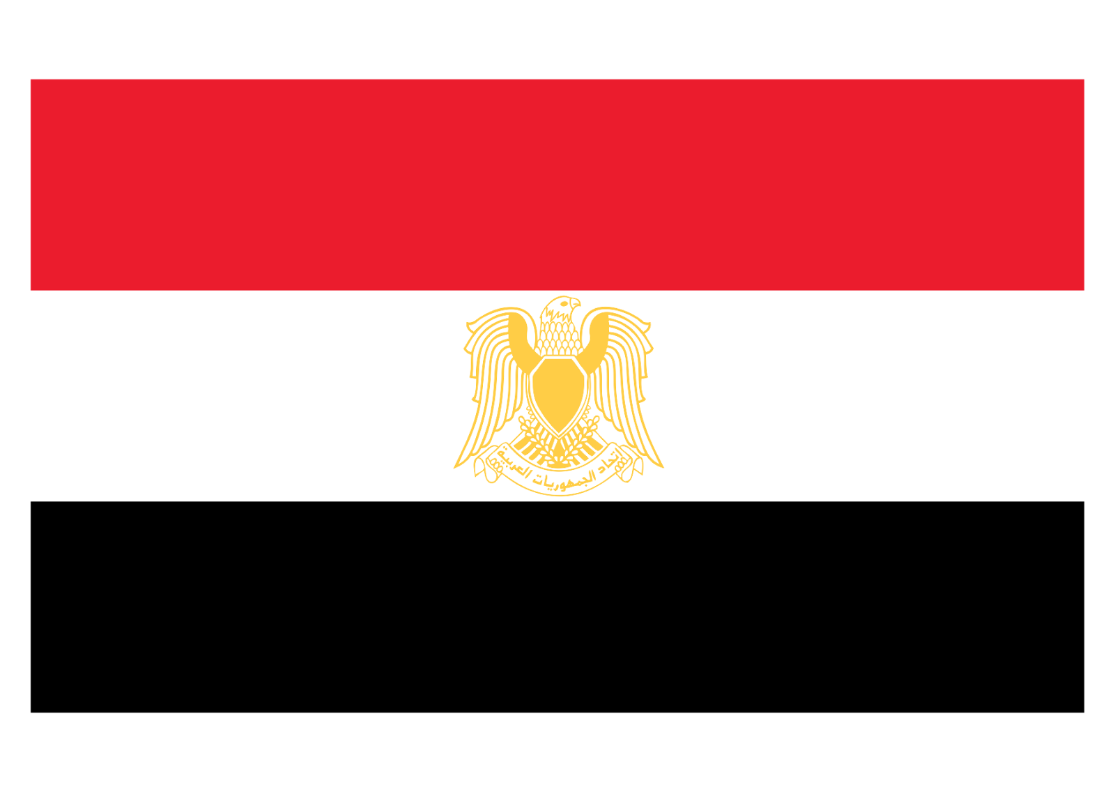 Egypt Flag Logo Vector - Flag Vector, Transparent background PNG HD thumbnail
