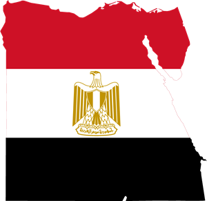 Egypt flag Logo Vector