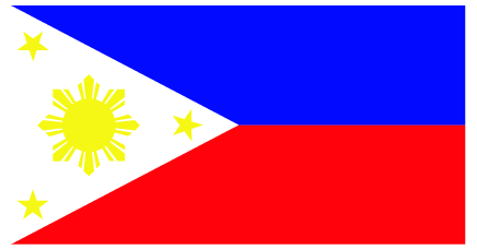 Flag map of Philippines Logo 