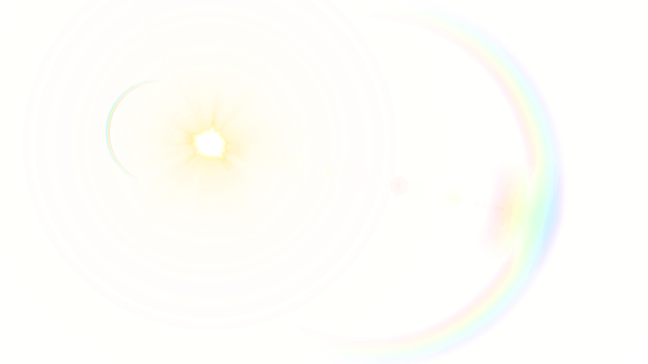 Rainbow Lens Flare - Flare Lens, Transparent background PNG HD thumbnail