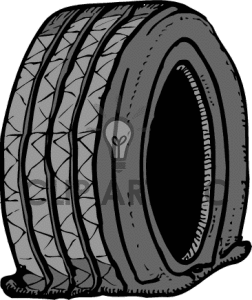 Flat Tyre Png - Flat Tyre, Transparent background PNG HD thumbnail