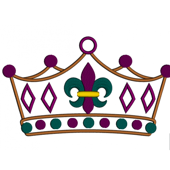 Mardi - Fleur De Lis Crown, Transparent background PNG HD thumbnail