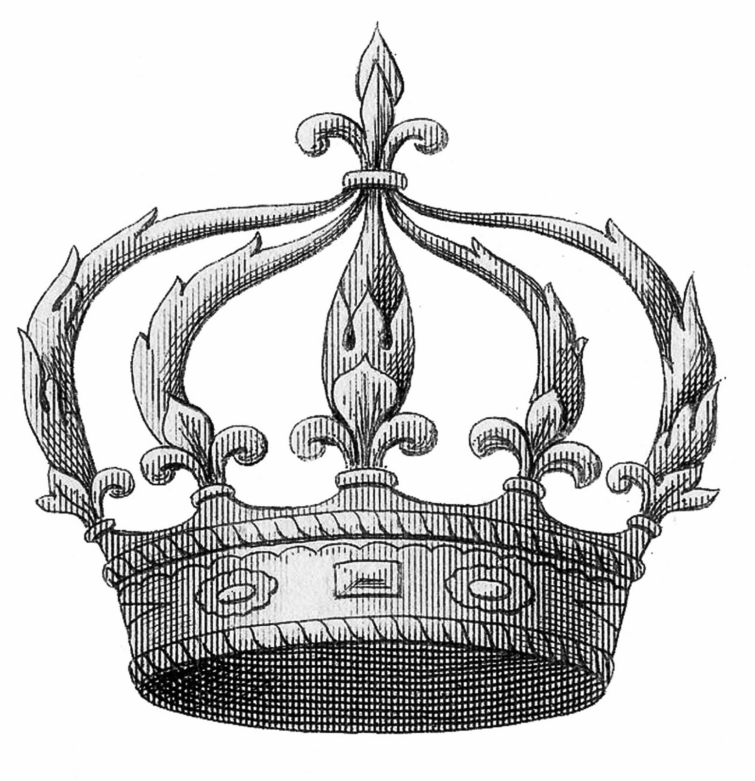 Transfer Printable U2013 Fleur De Lis Crown Clipart - Fleur De Lis Crown, Transparent background PNG HD thumbnail