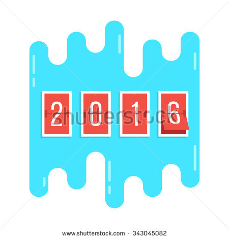 2016 Scoreboard On Ice Floe. Concept Of Flipboard, Numerical, Celebrate, 2016 Year - Flipboard Vector, Transparent background PNG HD thumbnail