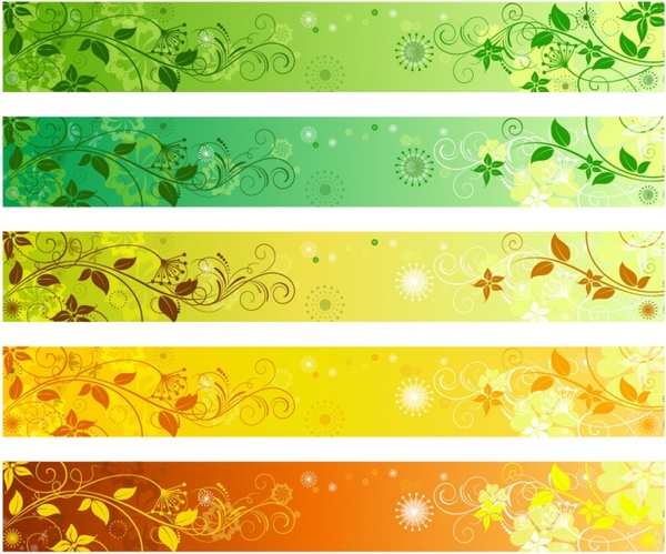 Floral Banners - Floral, Transparent background PNG HD thumbnail