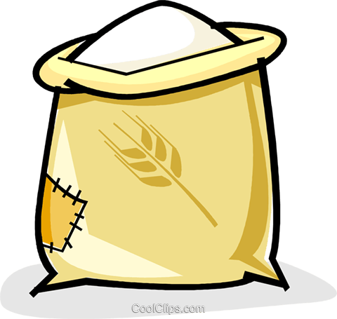 Sack Of Flour Royalty Free Vector Clip Art Illustration - Flour Sack, Transparent background PNG HD thumbnail
