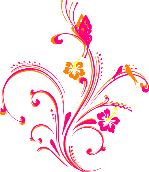Flower And Butterfly Border Design Png   Photo#5 - Butterfly Design, Transparent background PNG HD thumbnail