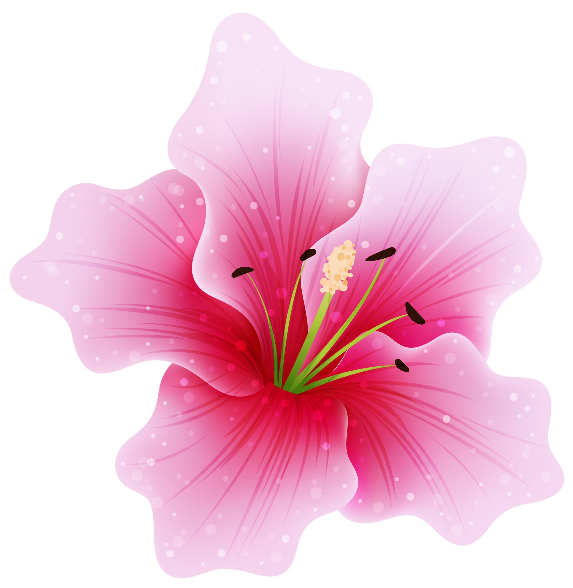 Large Pink Flower Png Clipart - Flower, Transparent background PNG HD thumbnail