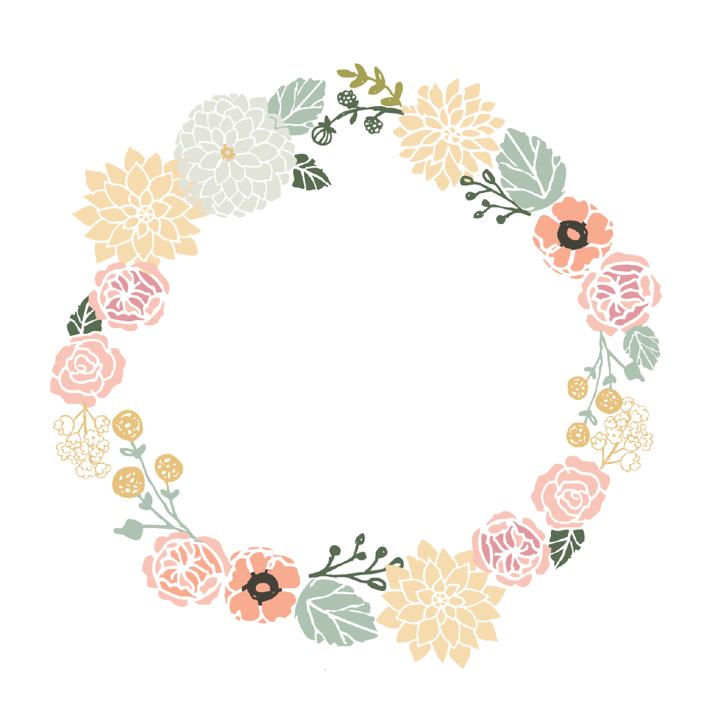 Floral Wreath - Single Card, Flower Wreath PNG HD - Free PNG