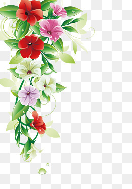 Flower Border · Png Eps - Flowers Borders, Transparent background PNG HD thumbnail
