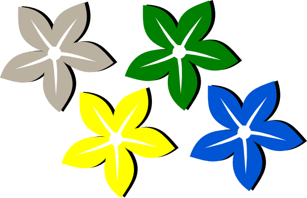 Colored Flowers Downloads Flowers Download Vector Clip Art - Flowers Color, Transparent background PNG HD thumbnail