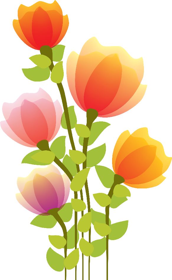 Flores Ilustraciones En Png Para Artesanía Y Diseños Primavera - Flowers Color, Transparent background PNG HD thumbnail