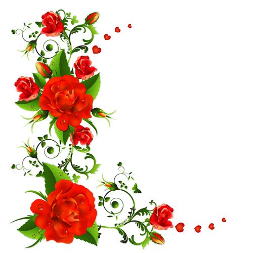 Http://freedesignfile Pluspng.com/75954 Colored Flowers With  - Flowers Vectors, Transparent background PNG HD thumbnail