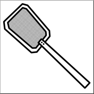 Clip Art: Fly Swatter (Coloring Page) I Abcteach Pluspng.com   Preview 1 - Fly Swatter Clip Art, Transparent background PNG HD thumbnail