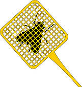 Fly swatter and fly Royalty F