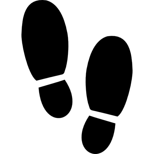 Footsteps Silhouette Variant Free Icon - Footsteps, Transparent background PNG HD thumbnail