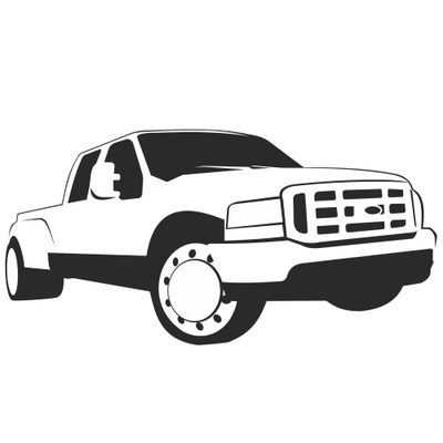 Ford Pickup Truck Png Black And White Hdpng.com 400 - Ford Pickup Truck Black And White, Transparent background PNG HD thumbnail