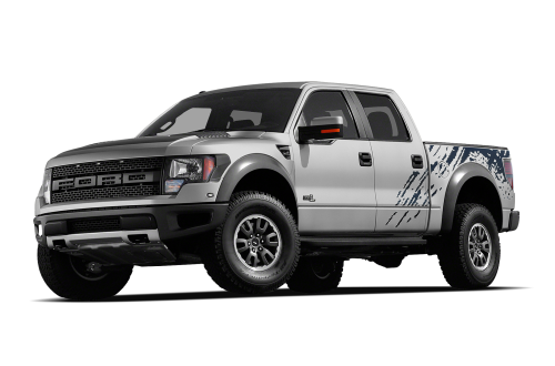 2011 Ford F 150 - Ford Pickup Truck Black And White, Transparent background PNG HD thumbnail
