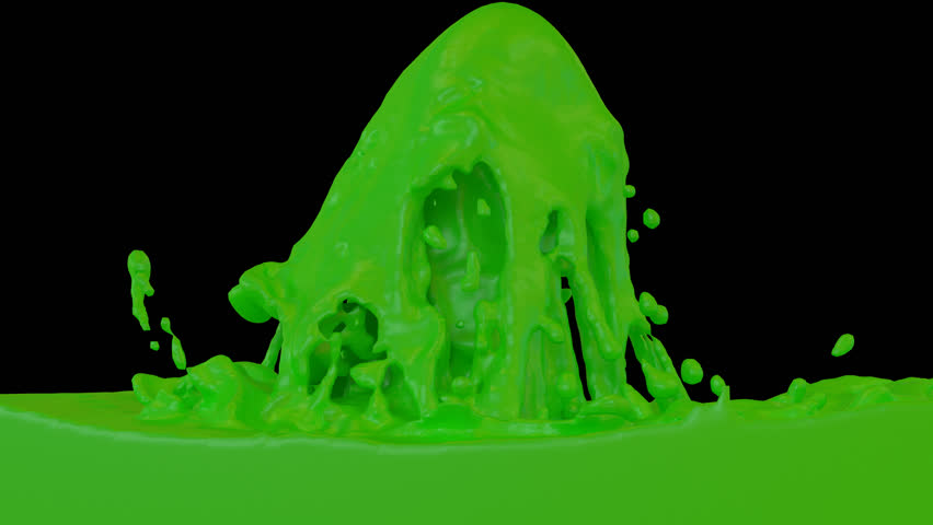 Animated Fountain Of Green Paint. Transparent Background (Alpha Channel Embedded With Hd Png File) Stock Footage Video 8896861 | Shutterstock - Fountain, Transparent background PNG HD thumbnail
