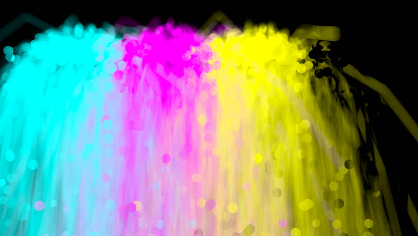 Fountain Of Cyan, Magenta, Yellow And Black Colors Mixing. (Alpha Channel Included With Hd Png File). Black Color Isnu0027T Visible On Black Background Stock Hdpng.com  - Fountain, Transparent background PNG HD thumbnail