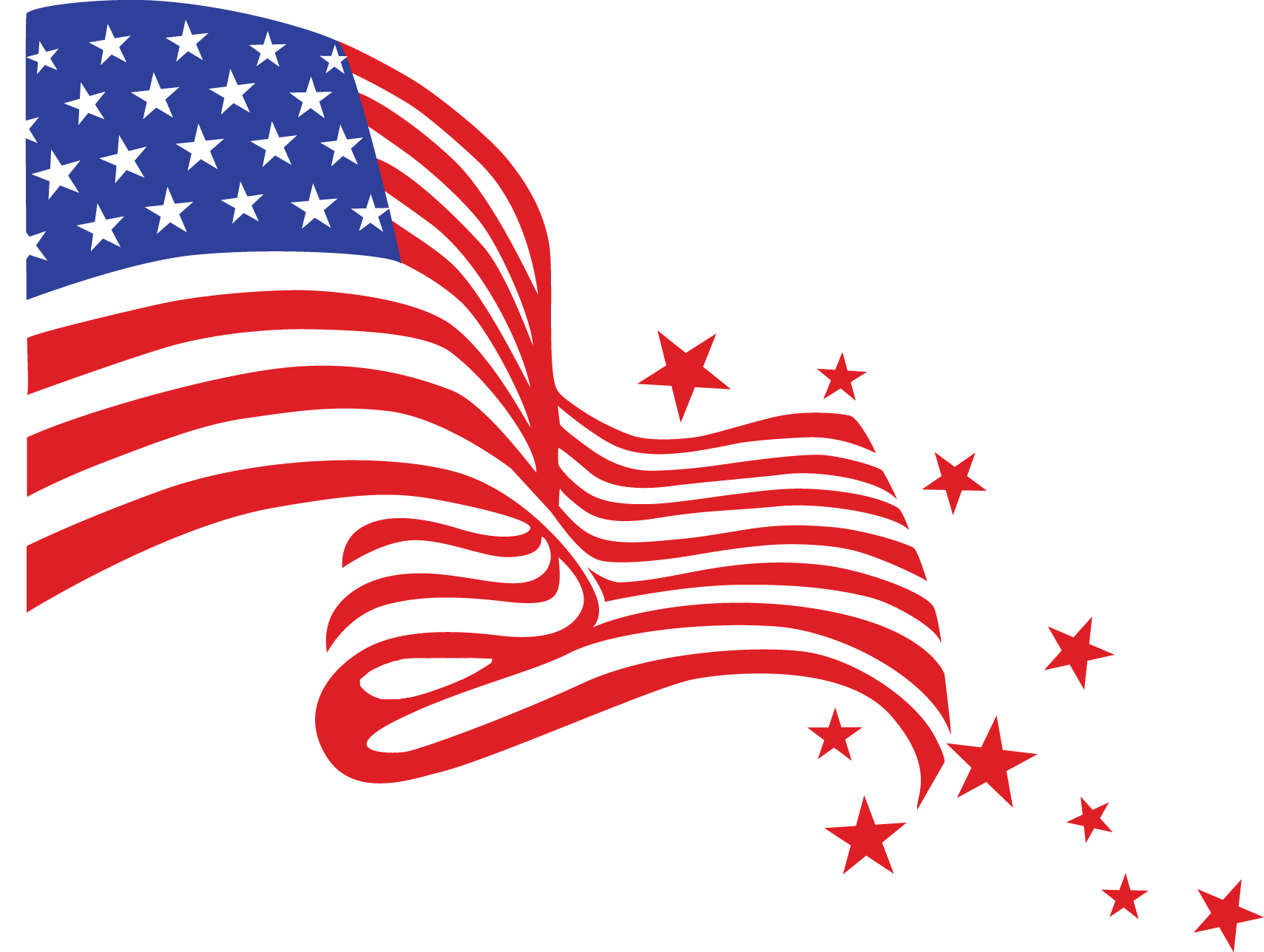 Happy Fourth Of July Flag Transparent Png   Pluspng - Fourth of July, Transparent background PNG HD thumbnail
