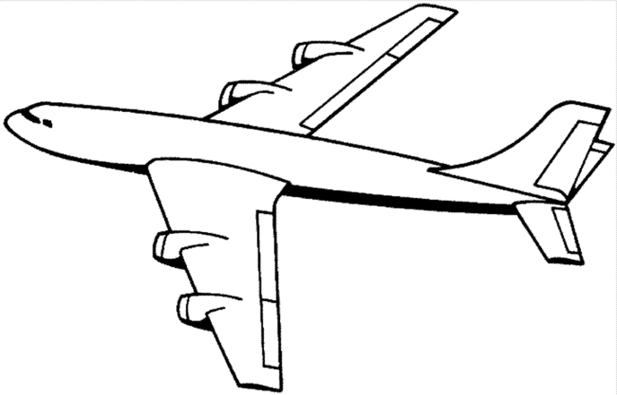 Guaranteed Airplanes To Color Printable Airplane Coloring Page Pages - Airplane For Kids, Transparent background PNG HD thumbnail