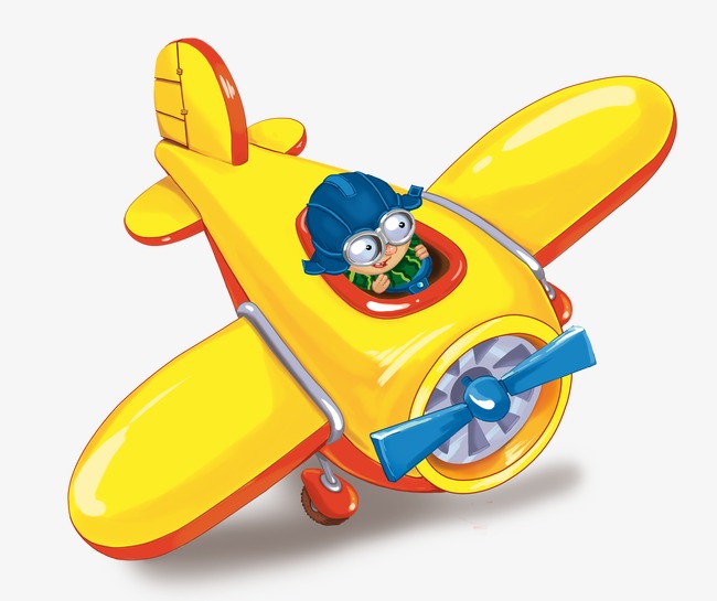 Kids Toys, Cartoon, Hand Painted, Aircraft Png And Psd - Airplane For Kids, Transparent background PNG HD thumbnail