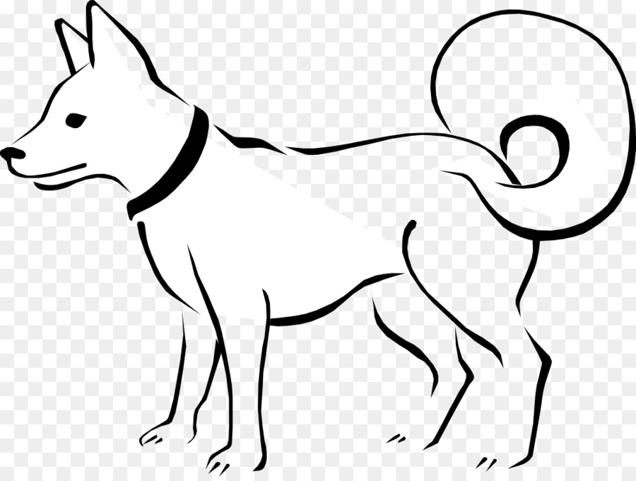 Dog Puppy Black And White Clip Art   Free Dog Clipart - Black And White Of Dogs, Transparent background PNG HD thumbnail