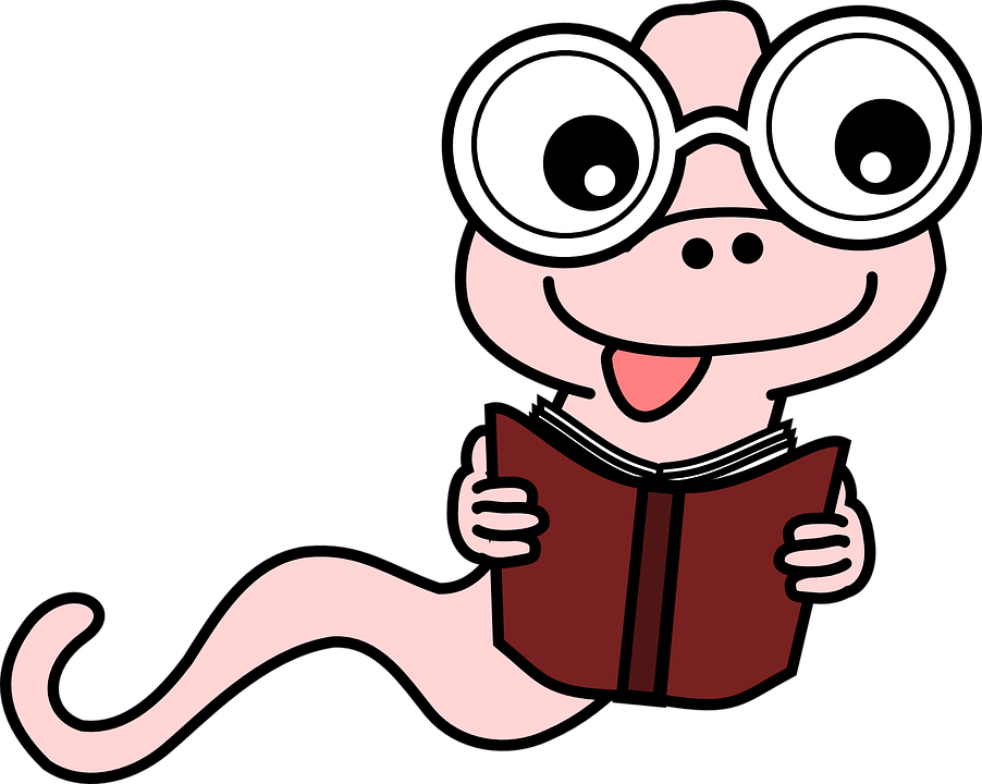 Bookworm Book Education Reading Worm Spectacles - Book Worm, Transparent background PNG HD thumbnail