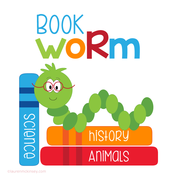 {Little Bookworm} - Book Worm, Transparent background PNG HD thumbnail